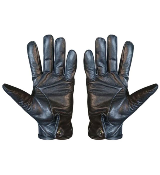 Luva Oficial Militar Couro Legítimo - Preto